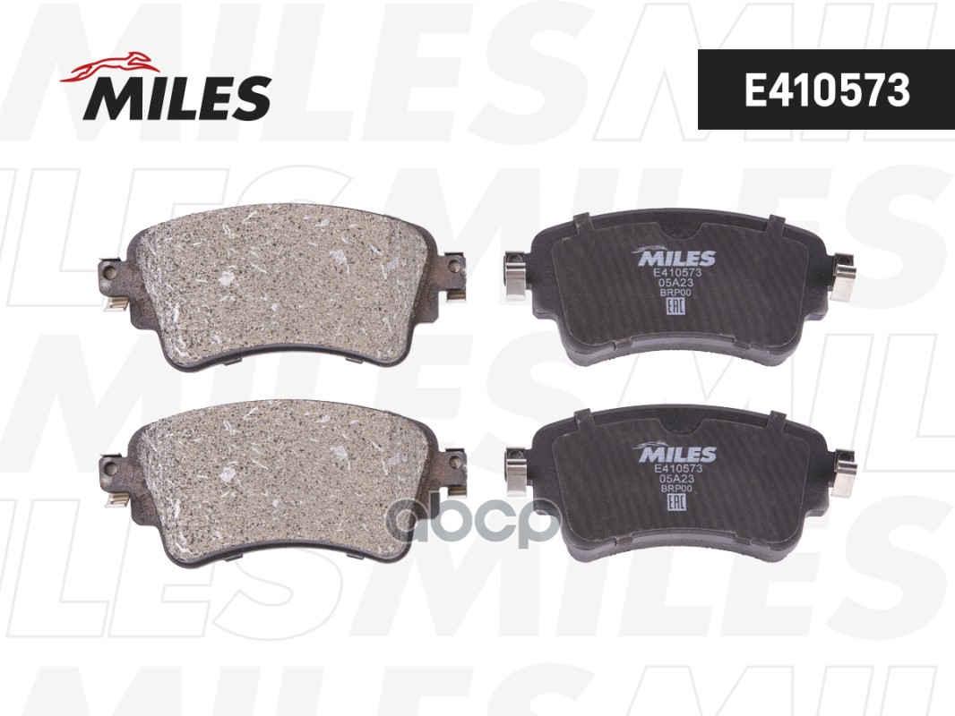 Колодки тормозные задние (Смесь Low-Metallic) AUDI A4/Q7 15- E410573 Miles арт. E410573