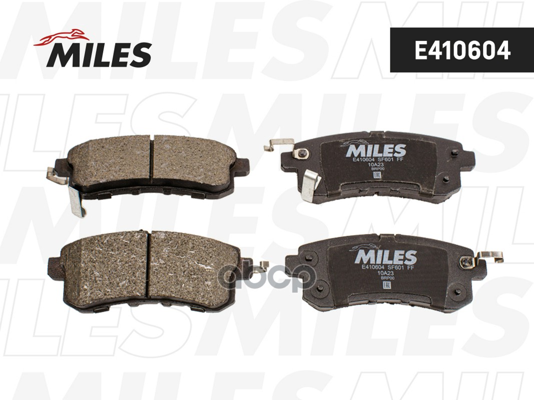 Колодки тормозные задние (Смесь Low-Metallic) NISSAN PATROL (Y62)/ INFINITI QX56 10- E410604 Miles арт. E410604