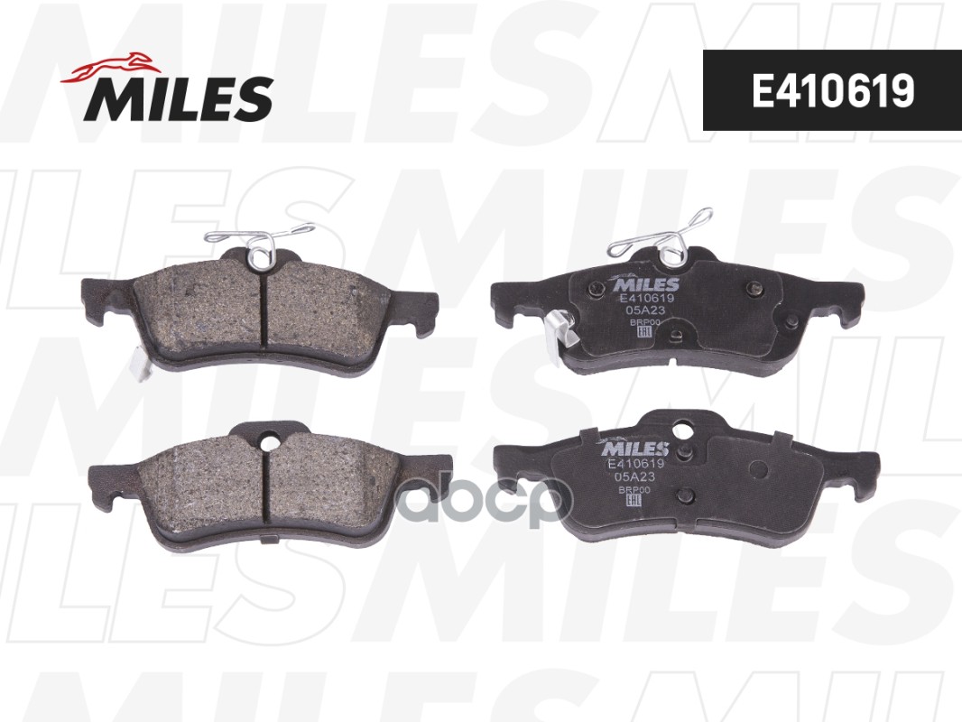 Колодки тормозные задние (Смесь Low-Metallic) TOYOTA YARIS 1.0-1.4 (Франция) с ABS 06- (TRW GDB3458) E410619 Miles арт. E410619