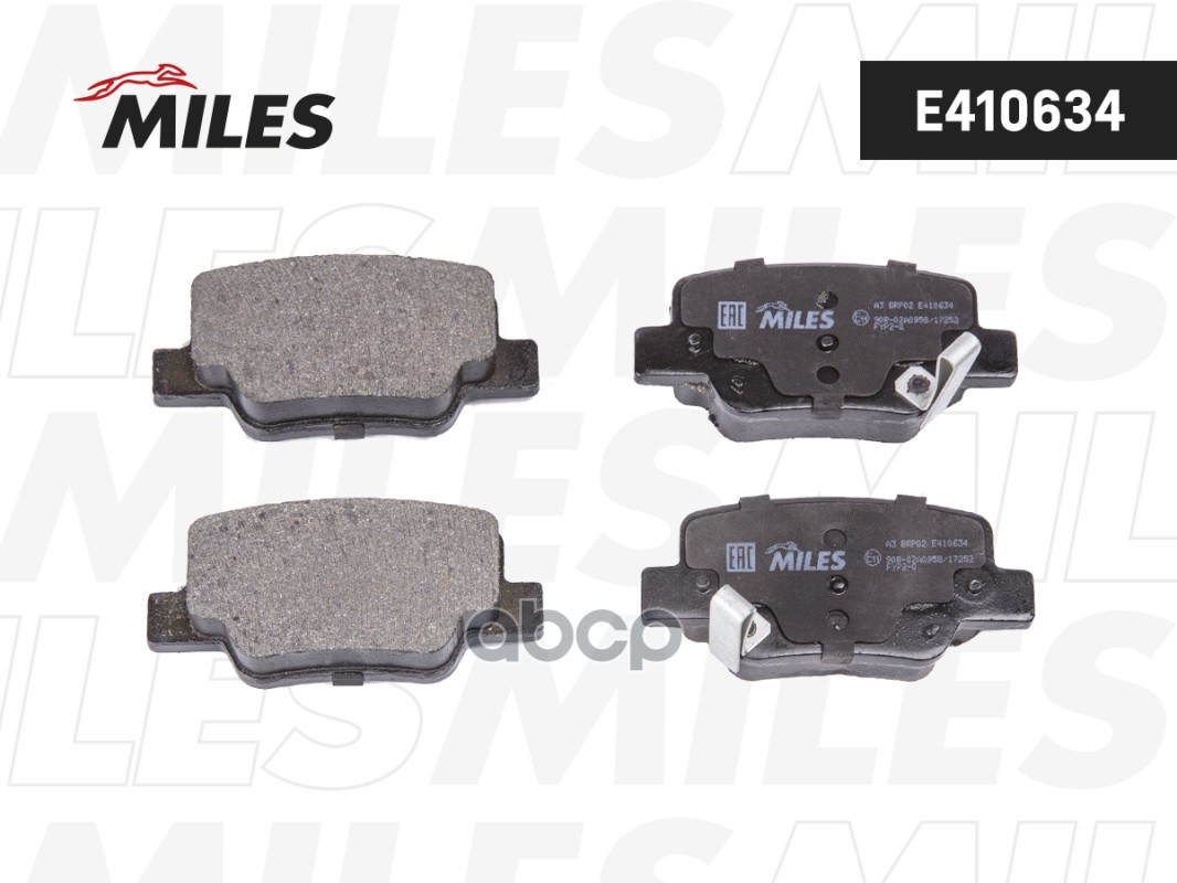 Колодки тормозные задние (Смесь Low-Metallic) TOYOTA VERSO 09- (TRW GDB3547) E410634 Miles арт. E410634