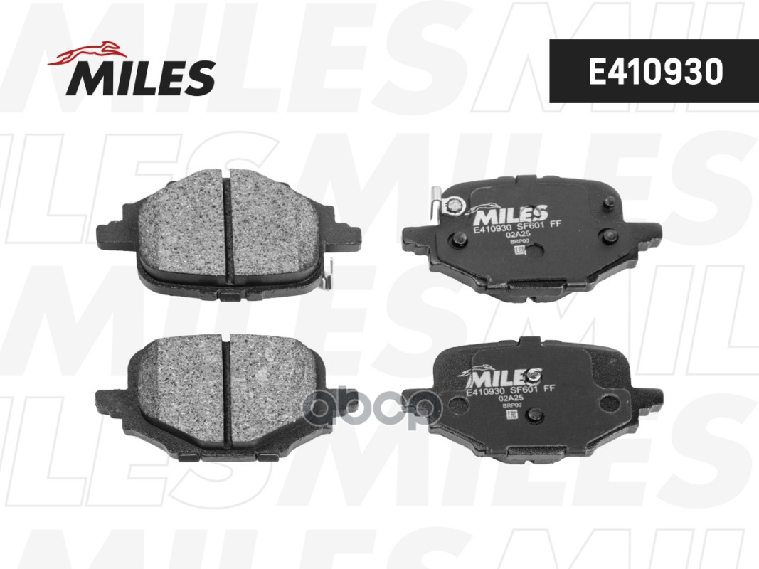 Колодки тормозные дисковые задние Miles арт. E410930