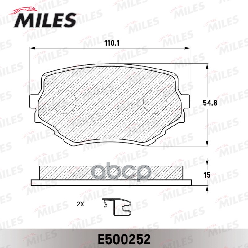 Колодки тормозные передние (Смесь CERAMIC серия PRO) SUZUKI VITARA/GRAND VITARA 94- (TRW GDB3132) E500252 Miles арт. E500252