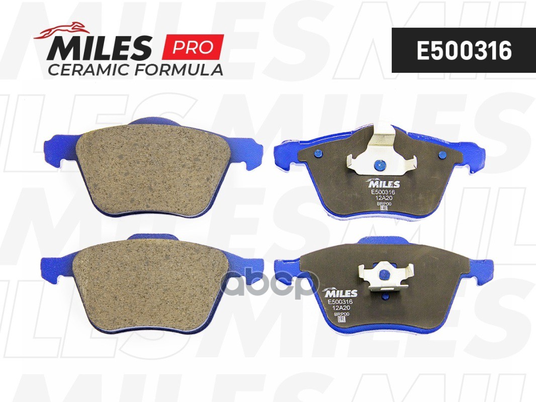 Колодки тормозные передние (Смесь CERAMIC серия PRO) VOLVO S60/V70/S80/XC70/XC90 98- (TRW GDB1576) E500316 Miles арт. E500316