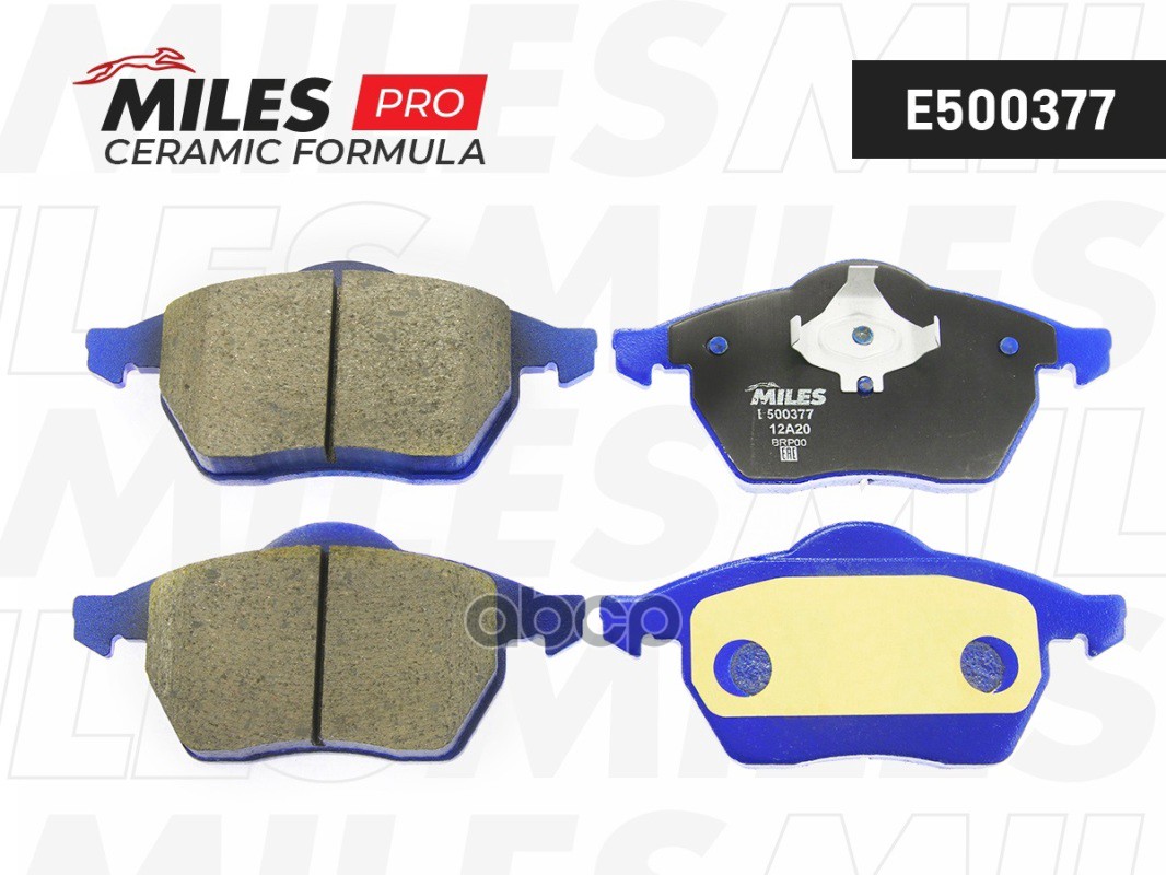 Колодки тормозные AUDI A4 95>01/VOLKSWAGEN PASSAT 96>05 без датчика передние Ceramic Miles арт. e500377