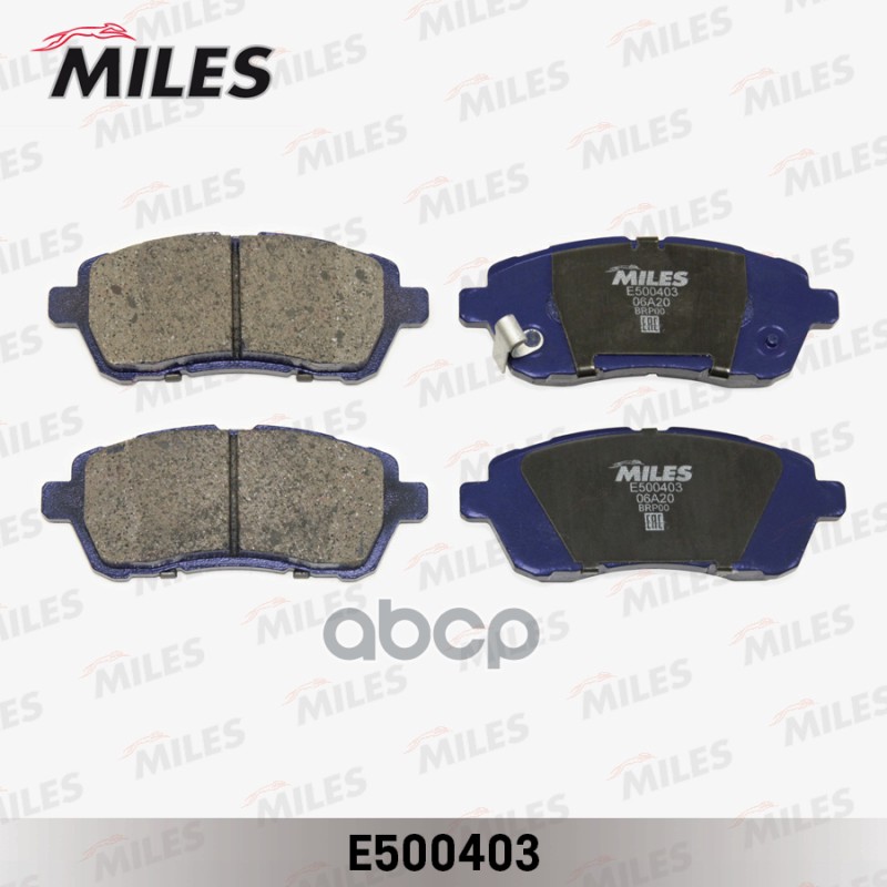 Колодки тормозные передние (Смесь CERAMIC серия PRO) FORD FIESTA 08-/MAZDA 2 07- (TRW GDB3437) E500403 Miles арт. E500403