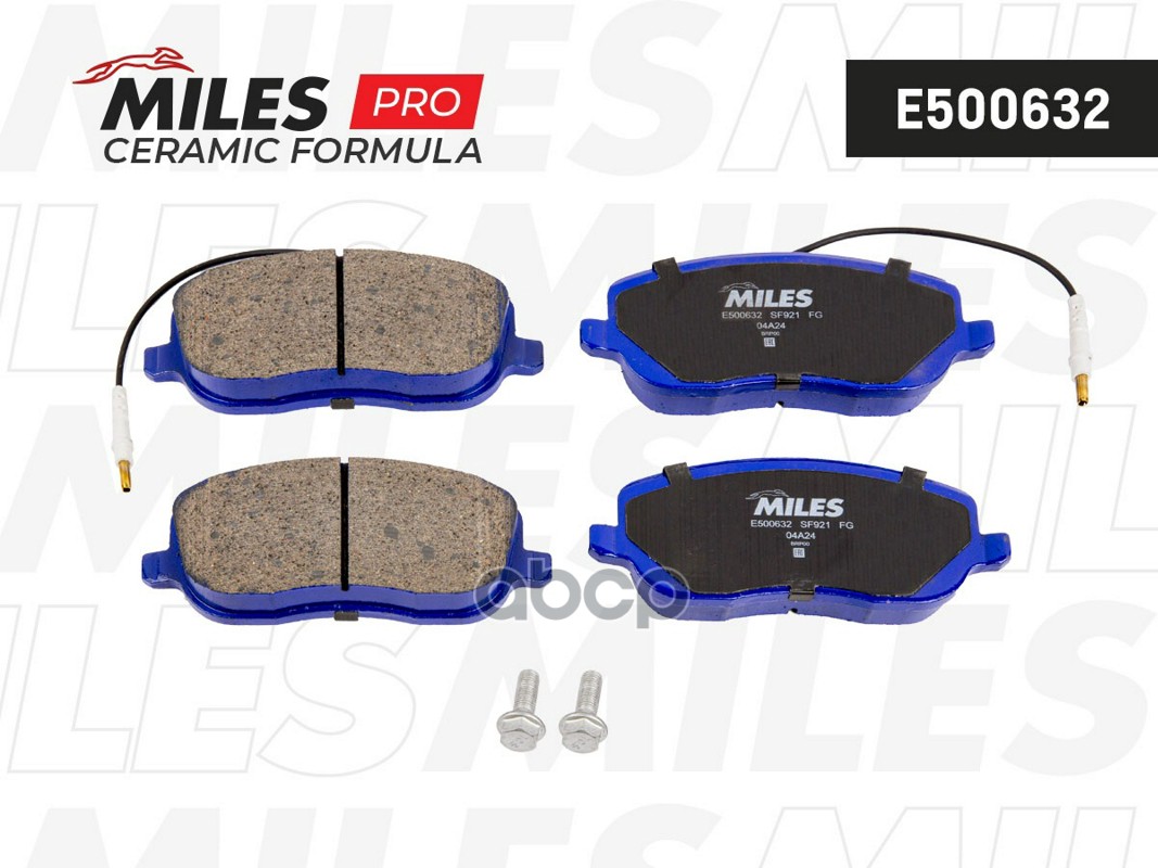 Колодки тормозные CITROEN C8/JUMPY/PEUGEOT 807/EXPERT 2.0-2.2 передние Ceramic Miles арт. e500632