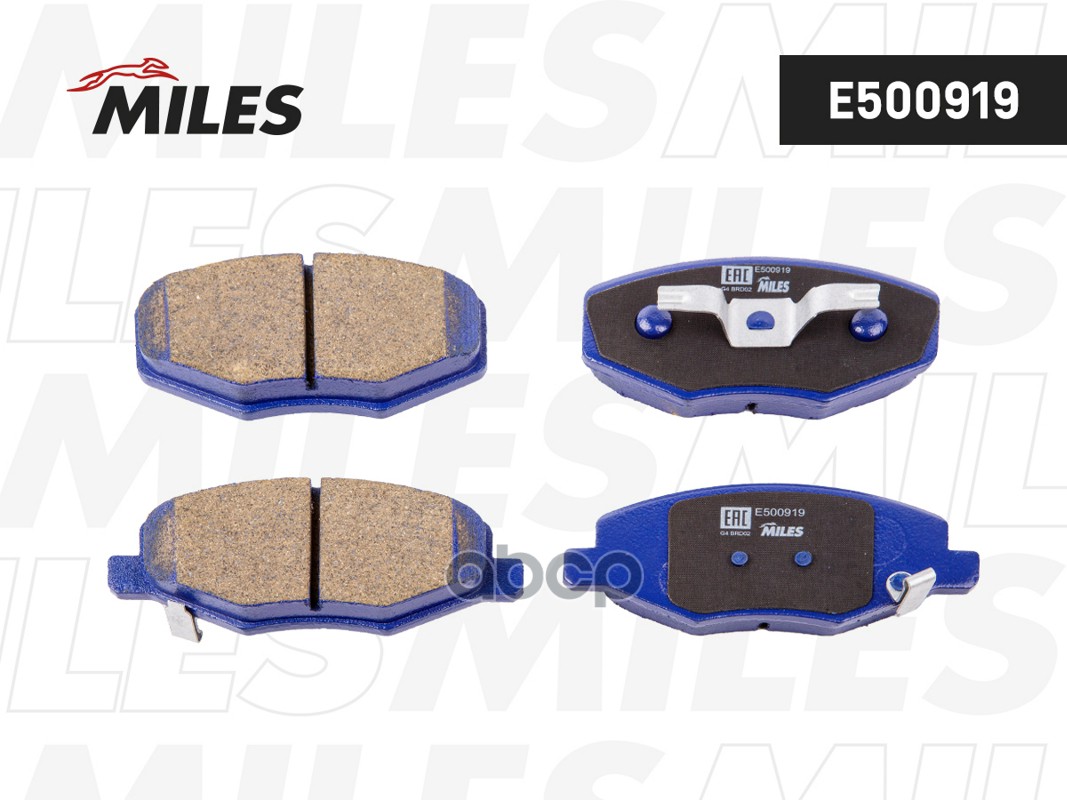 Колодки тормозные передние (Смесь CERAMIC серия PRO) CHERY INDIS -  E500919 Miles арт. E500919