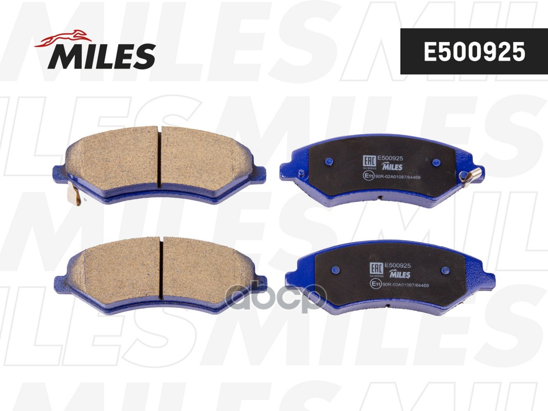 Колодки тормозные дисковые передние, Ceramic Miles арт. E500925