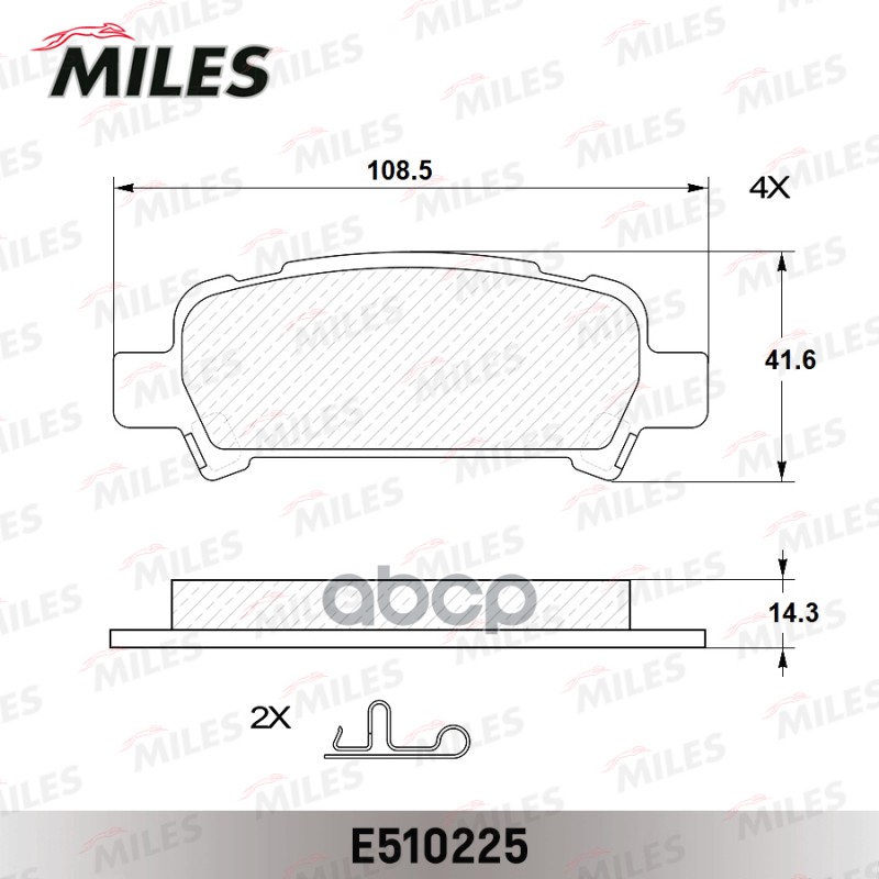 Колодки тормозные задние (Смесь CERAMIC серия PRO) SUBARU FORESTER 97-/IMPREZA 98-/LEGACY 98-/OUTBACK 00- (TRW GDB3223) E5102...