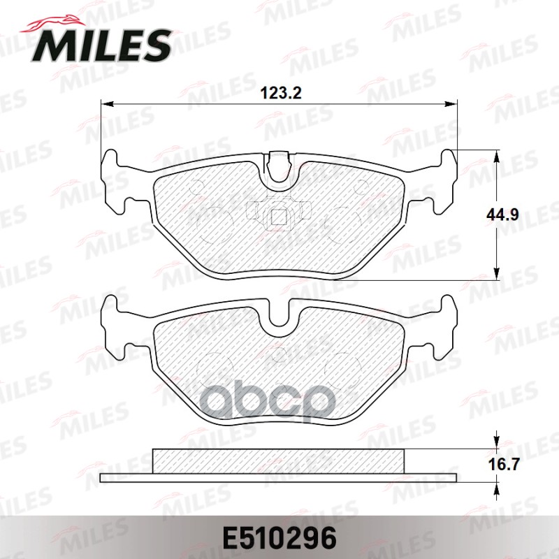 Колодки тормозные задние (Смесь CERAMIC серия PRO) BMW E36/E46/Z4 E85/E86 (TRW GDB1344) E510296 Miles арт. E510296
