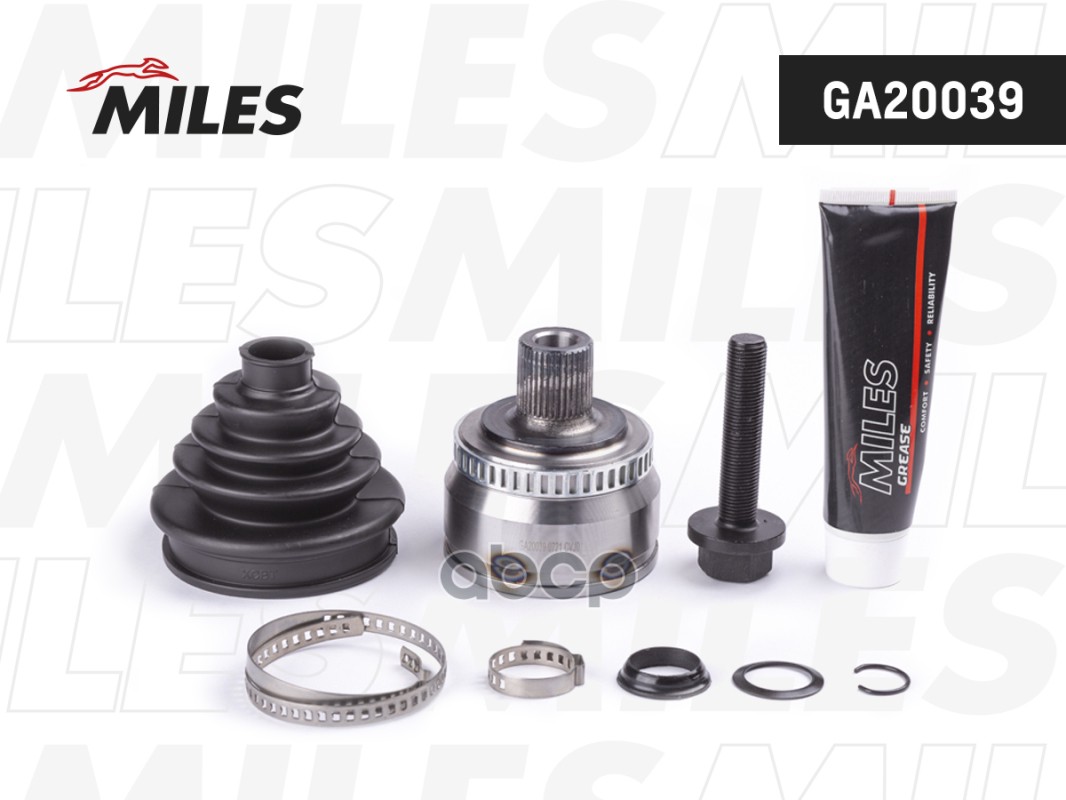 ШРУС наружный AUDI A4/VW PASSAT 2.3-2.8 96-01 (с ABS) (GKN 301956) GA20039 Miles арт. GA20039