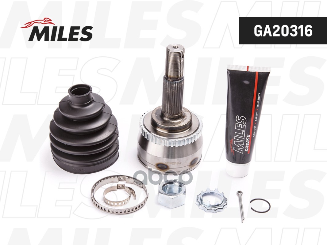 ШРУС наружный NISSAN PRIMERA 1.6-2.0 96-02 (с ABS) (GKN 303447) GA20316 Miles арт. GA20316