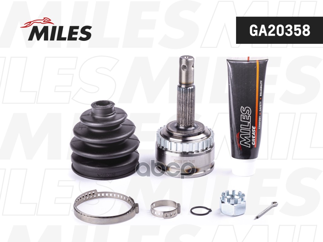 ШРУС наружный OPEL CORSA 1.0-1.7D 94-01 (с ABS) (GKN 302454) GA20358 Miles арт. GA20358