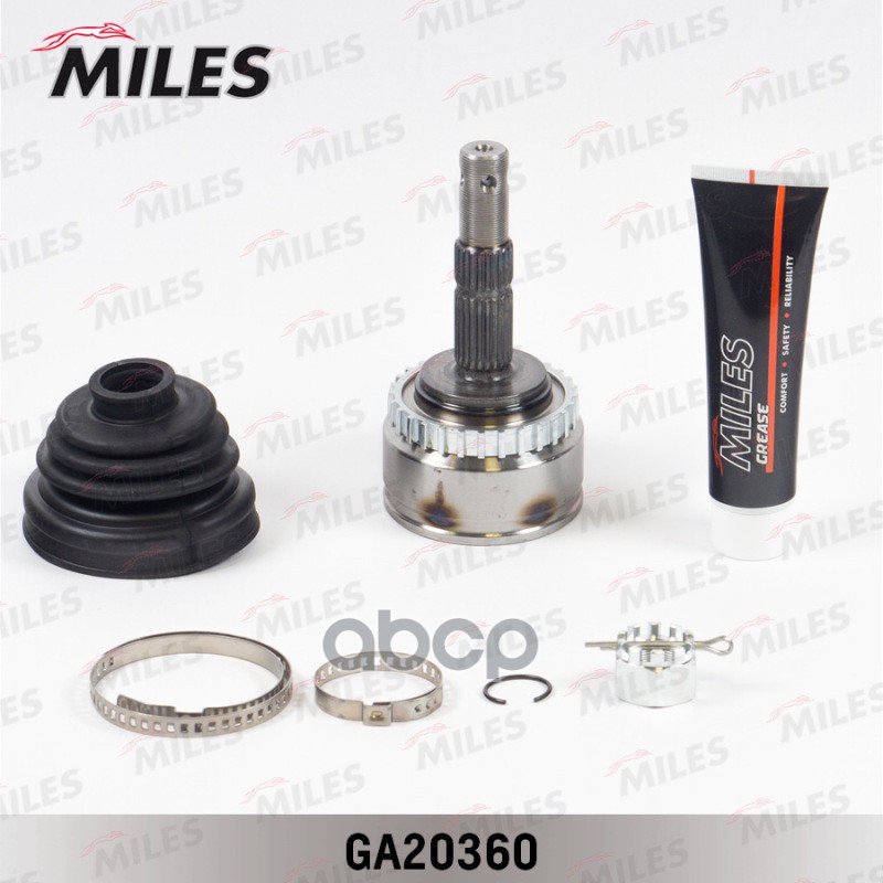 ШРУС наружный (с ABS) OPEL CORSA/COMBO/MERIVA 1.3-1.7D 01- (GKN 304391) GA20360 Miles арт. GA20360