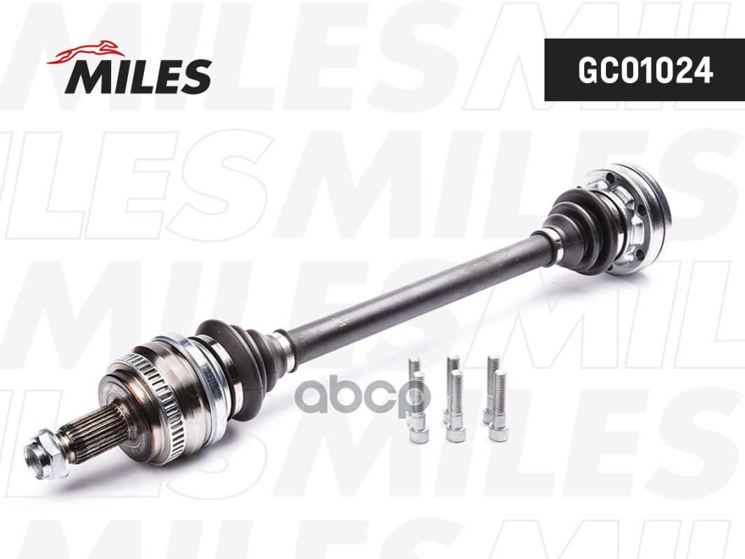 Привод в сборе левый BMW E90/E81/E87 1.8D-2.5 04- (GKN 304477) GC01024 Miles арт. GC01024