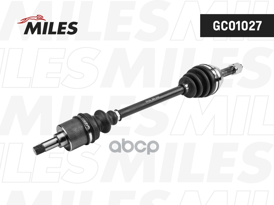 Привод в сборе левый CITROEN AX/SAXO/PEUGEOT 106 1.0-1.1 86-04 без ABS (GKN 301905) GC01027 Miles арт. GC01027