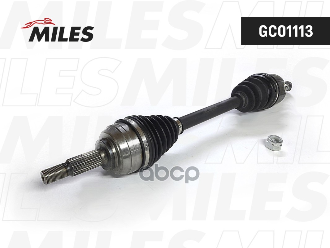 Привод в сборе левый RENAULT LOGAN/CLIO 1.4-1.6 06- (GKN 304733) GC01113 Miles арт. GC01113