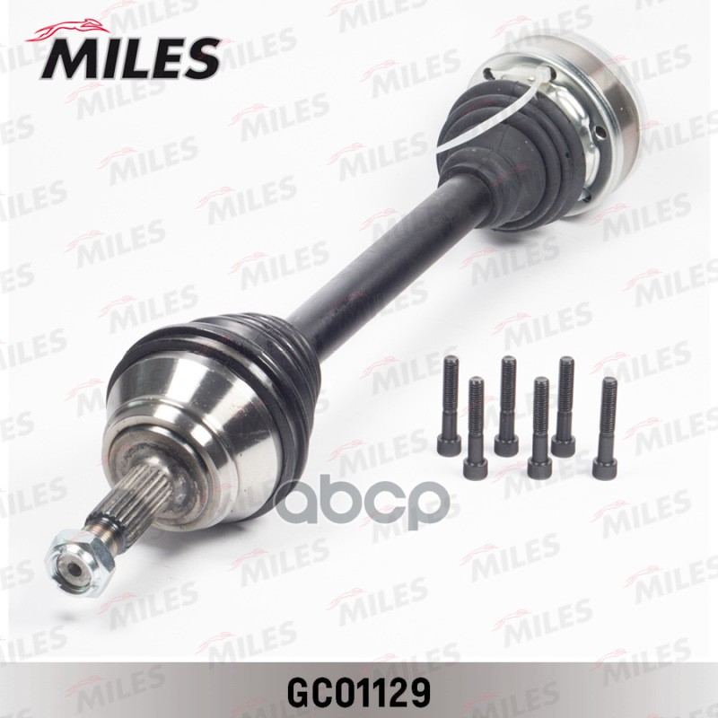 Привод в сборе левый VW G3/PASSAT 1.8-2.0 88-98 (GKN 301241) GC01129 Miles арт. GC01129