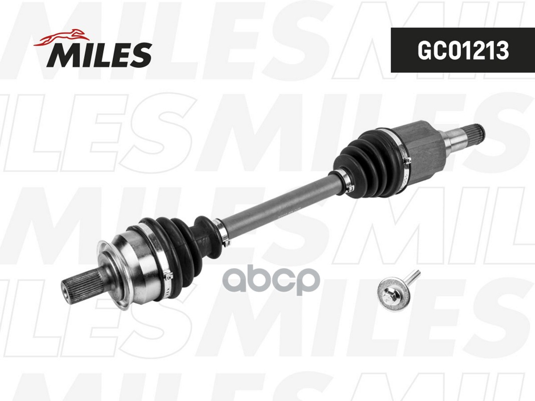 Привод в сборе Ford Focus II (04-12), C-Max (03-10)/ VOLVO C30, S40 II, V50 (06-12) 1.6T/2.0 5MT/4AT лев.  GC01213 Miles арт....