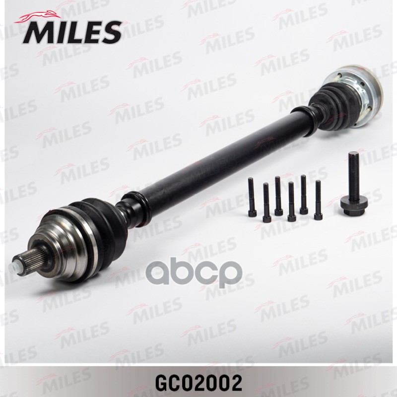 Привод в сборе правый AUDI A3/GOLF 1.6 03- (GKN 304753) GC02002 Miles арт. GC02002