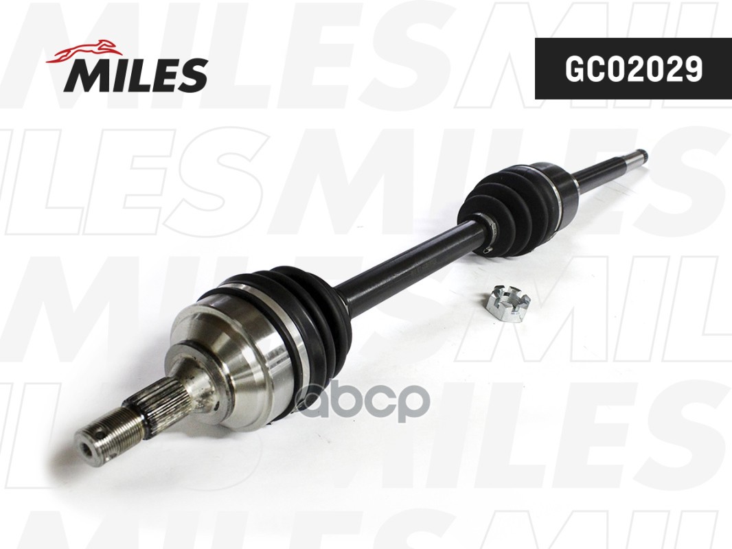 Привод в сборе правый CITROEN BERLINGO/C4/PEUGEOT PARTNER/307 1.4HDI-2.0HDI 00- (GKN 303571) GC02029 Miles арт. GC02029