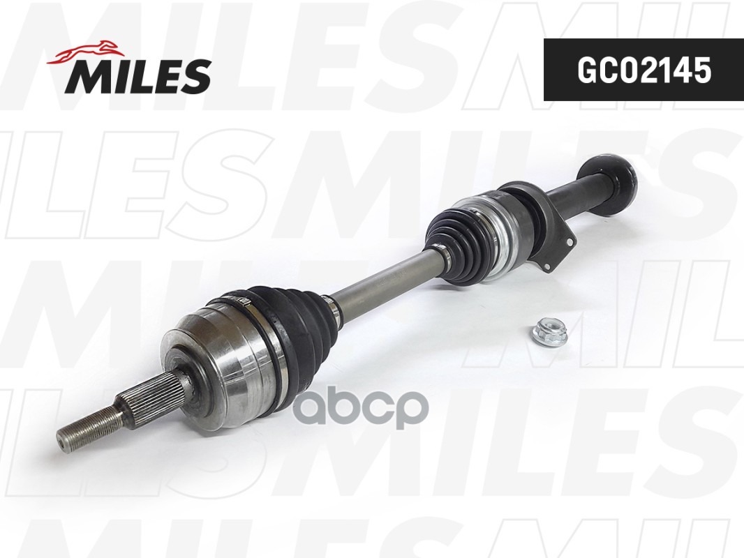 Привод в сборе передний правый VW T5 2.5TDI 03-09 (GKN 304502) GC02145 Miles арт. GC02145