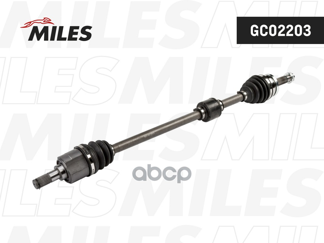 Привод в сборе HYUNDAI SOLARIS II (17-)/KIA RIO (17-) 1.4i 6MT (перед. прав.)  GC02203 Miles арт. GC02203