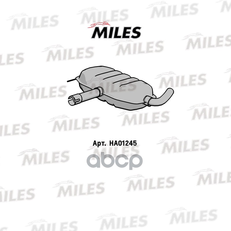 Резонатор Vw Passat 1.6/1.8/2.0 88-96 Miles арт. ha01245