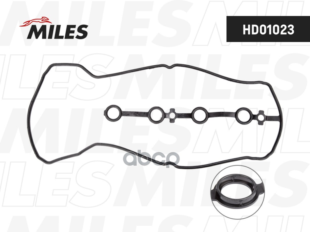 Прокладка клапанной крышки NISSAN NOTE/JUKE 1.6i 16V HR16DE 04- HD01023 Miles арт. HD01023