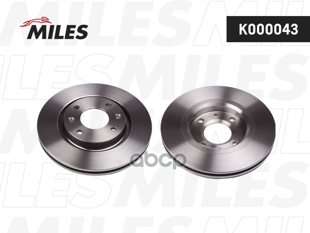 Диск тормозной передний CITROEN C3/C4/C5 03/BERLINGO 96/PEUGEOT 206/307/PARTNER (TRW DF4184) K000043 Miles арт. K000043