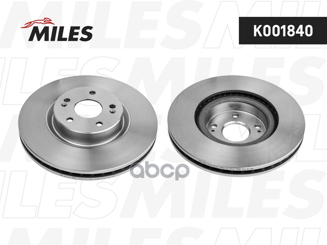 Диск тормозной CHERY TIGGO 4 (T17)/4FL (T17)/4 PRO (T19FL) 17-/ 7 - передний D308 мм (NiBK RN2501V) K001840 Miles арт. K001840