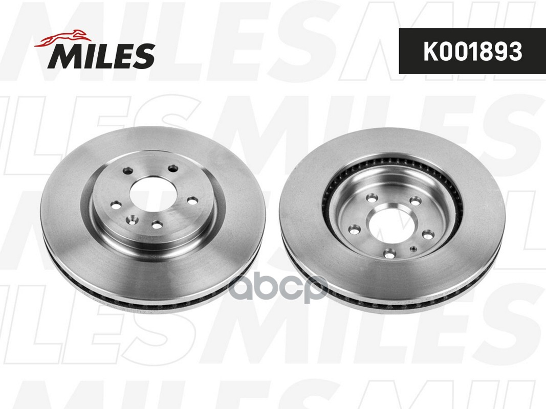Диск тормозной FORD EXPLORER -11/2013 перед.вент.D 250мм. K001893 Miles арт. K001893