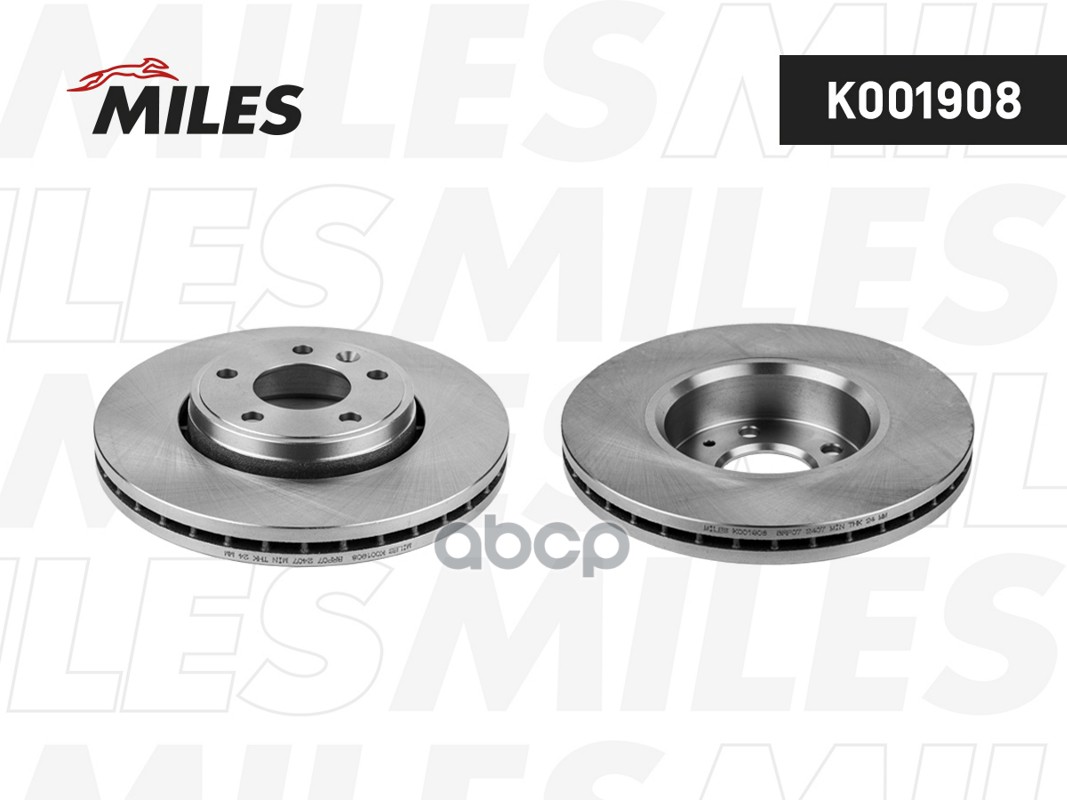 Диск тормозной NISSAN PRIMASTAR 01-/OPEL VIVARO 01-/RENAULT TRAFIC 01- передний K001908 Miles арт. K001908
