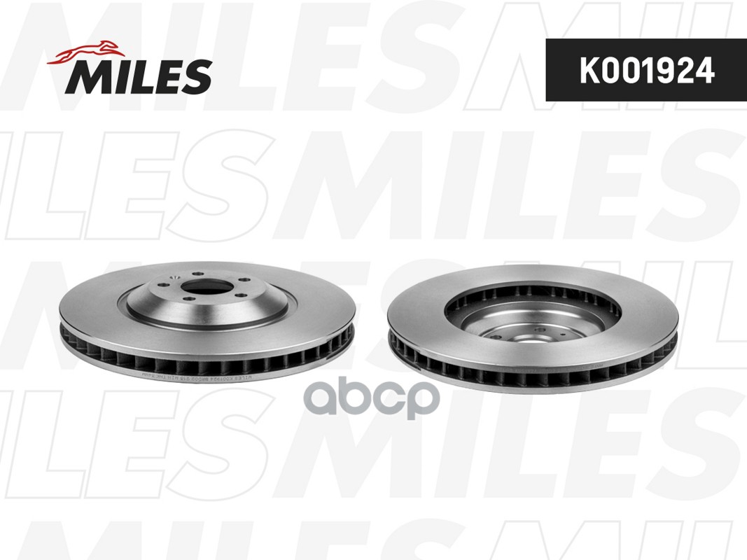 Диск тормозной AUDI Q7 15- передний вент.D 375мм. K001924 Miles арт. K001924
