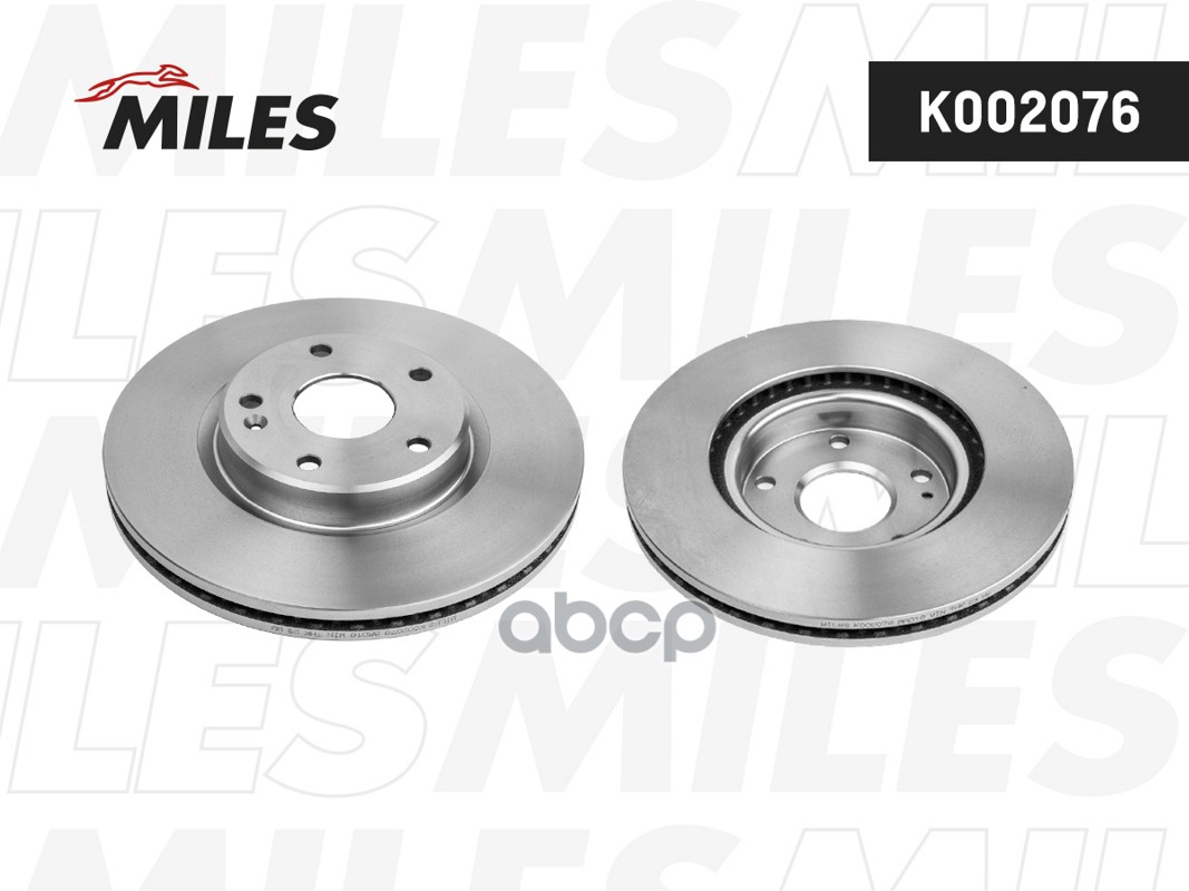 Диск тормозной передний D296мм. вентилируемый GEELY COOLRAY 18- K002076 Miles арт. K002076