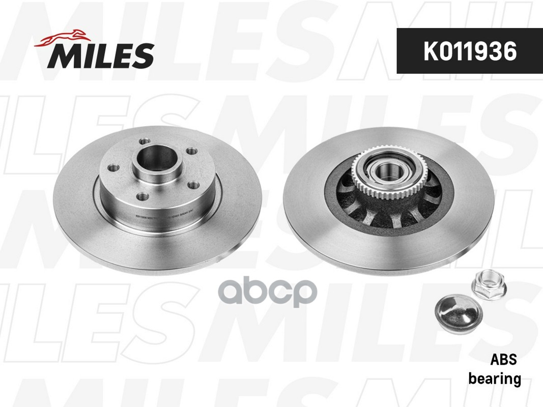 Диск тормозной Renault TRAFIC III 1.6 dCi 15 - задний  K011936 Miles арт. K011936