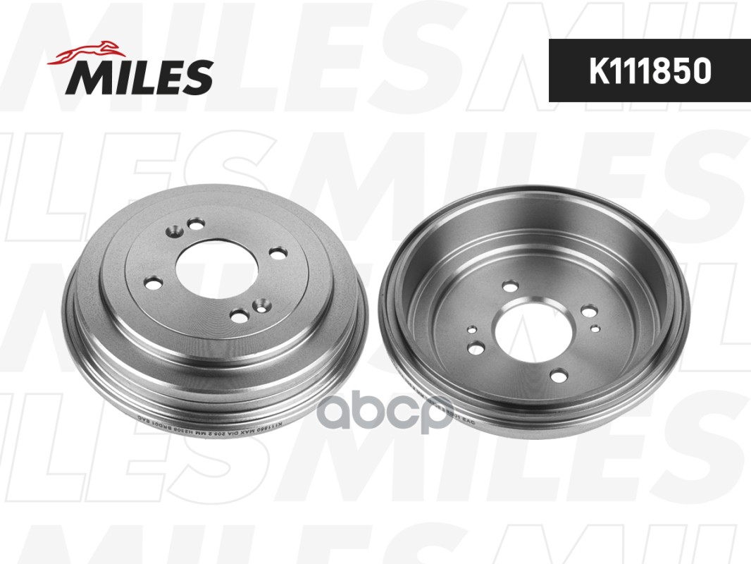 Барабан тормозной HYUNDAI ACCENT/i20/KIA RIO 05- K111850 Miles арт. K111850