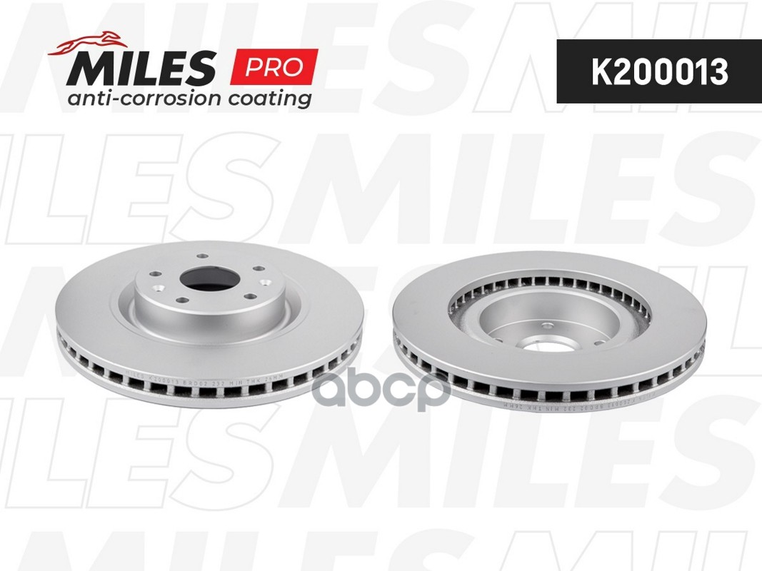 Диск тормозной (серия PRO с антикоррозионным покрытием) передний CHANGAN CS75 (4WD)  K200013 Miles арт. K200013