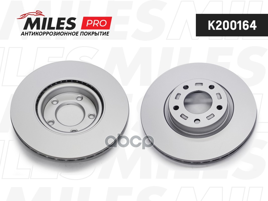 Диск тормозной (серия PRO с антикоррозионным покрытием) MAZDA 3 2.0 03-/MAZDA 5 R16/17/18 05- передний вент.  K200164 Miles а...