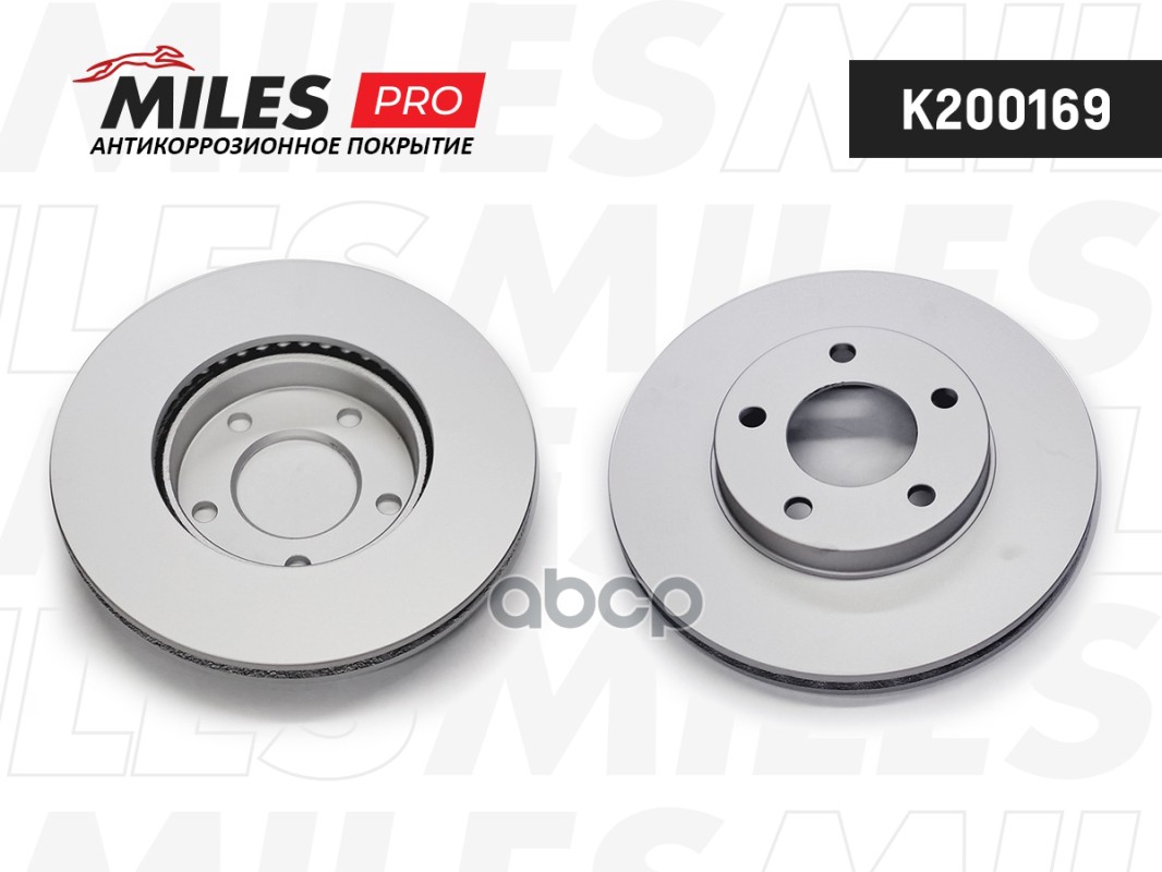 Диск тормозной (серия PRO с антикоррозионным покрытием) FORD MAVERICK 00/MAZDA TRIBUTE 00 передний вент.  K200169 Miles арт. ...