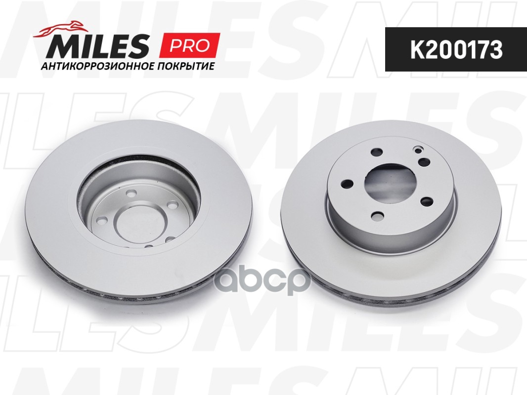Диск тормозной MERCEDES W204/W212 09- передний D=295мм. Miles арт. k200173