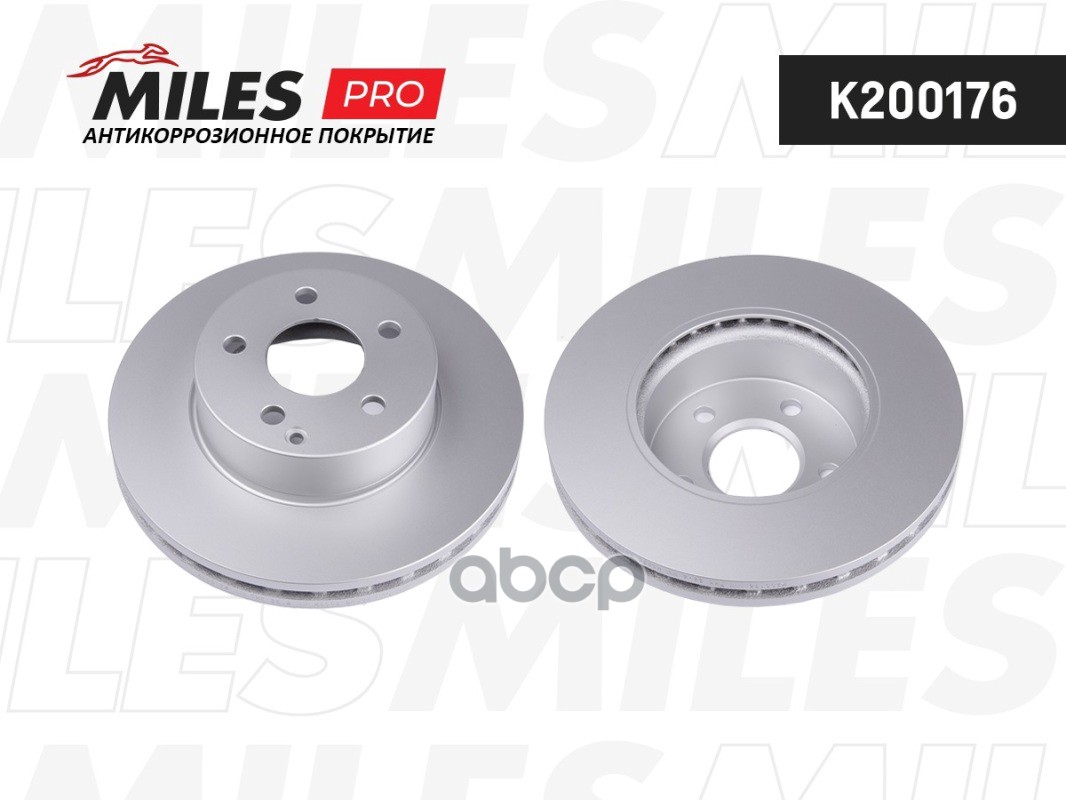 Диск тормозной (серия PRO с антикоррозионным покрытием) MERCEDES W204 180-200 07- передний  K200176 Miles арт. K200176