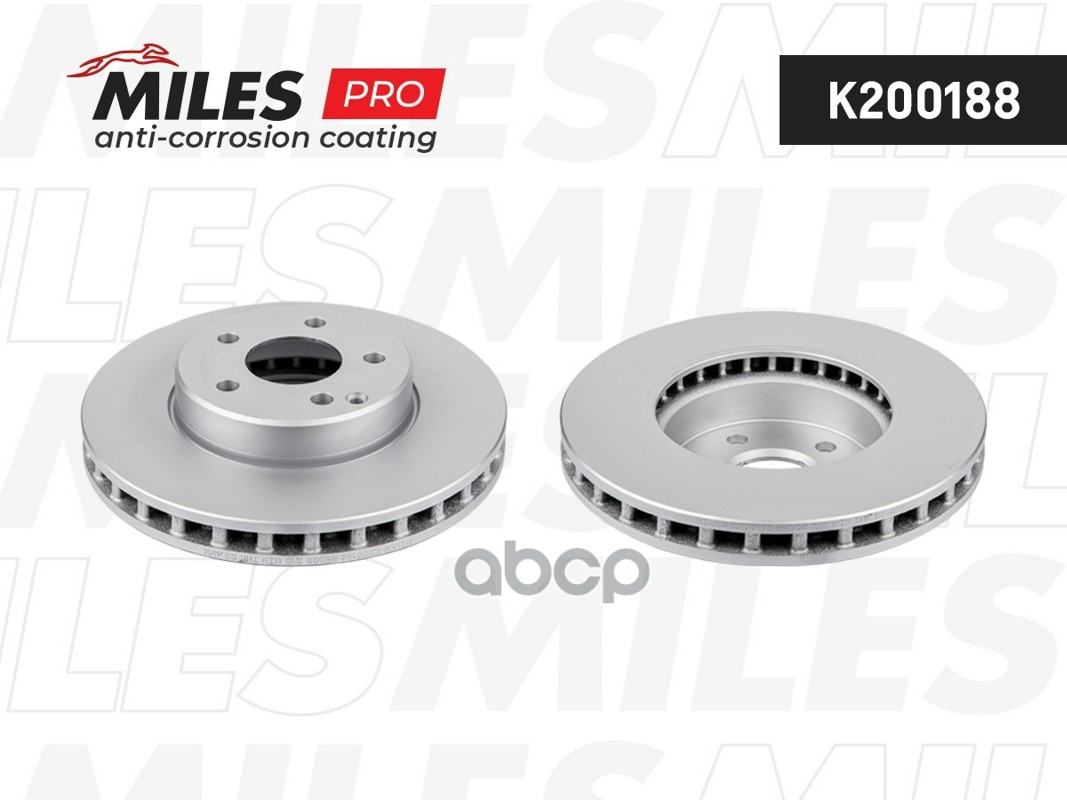 Диск тормозной (серия PRO с антикоррозионным покрытием) MERCEDES W211 200-320 передний D295мм.  K200188 Miles арт. K200188