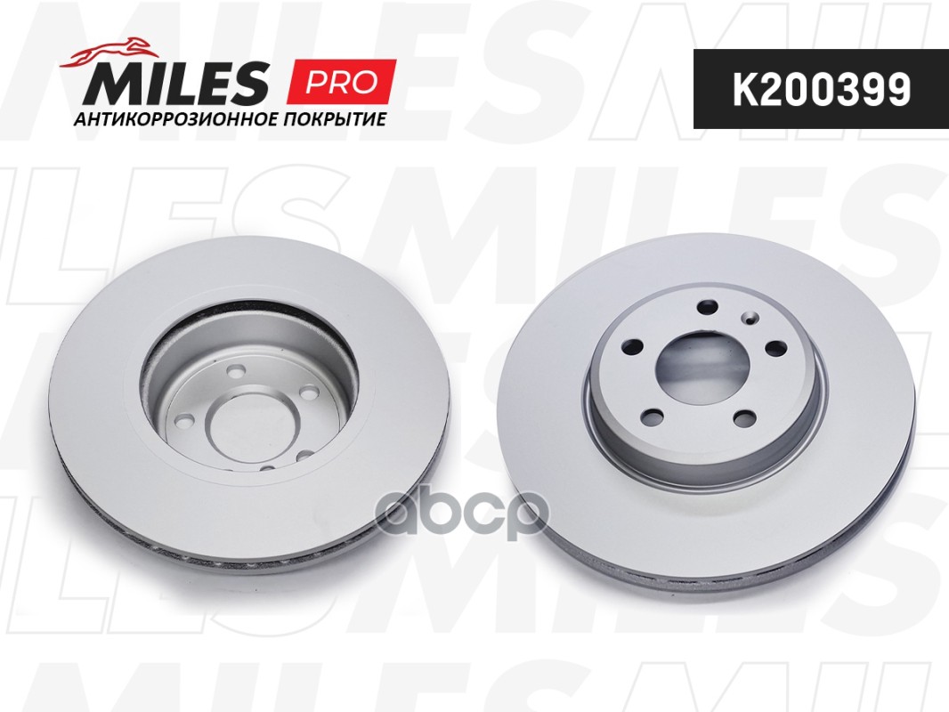 Диск тормозной (серия PRO с антикоррозионным покрытием) AUDI A4 07-/A5 07- передний D314мм.  K200399 Miles арт. K200399