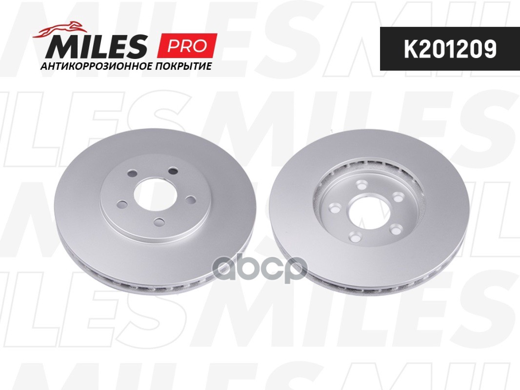 Диск тормозной CHRYSLER SEBRING 01-/DODGE STRATUS R15 95- передний D=282мм Miles арт. k201209