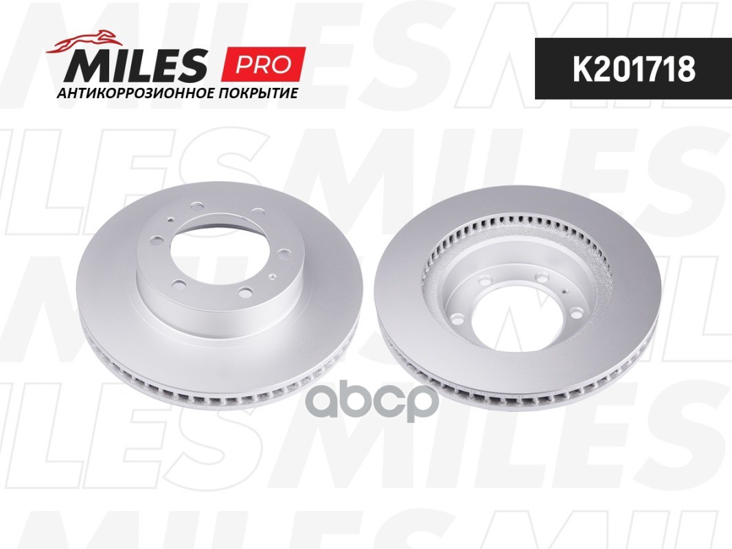 Диск тормозной (серия PRO с антикоррозионным покрытием) TOYOTA HILUX 06- передний вент.D319мм.  K201718 Miles арт. K201718
