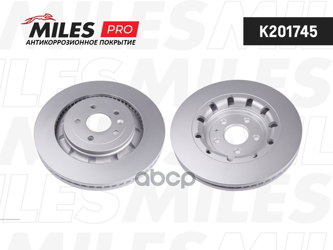 Диск тормозной (серия PRO с антикоррозионным покрытием) FORD EXPLORER 14- передний вент.  K201745 Miles арт. K201745