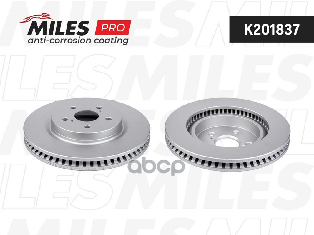 Диск тормозной (серия PRO с антикоррозионным покрытием) передний GEELY ATLAS K201837 Miles арт. K201837