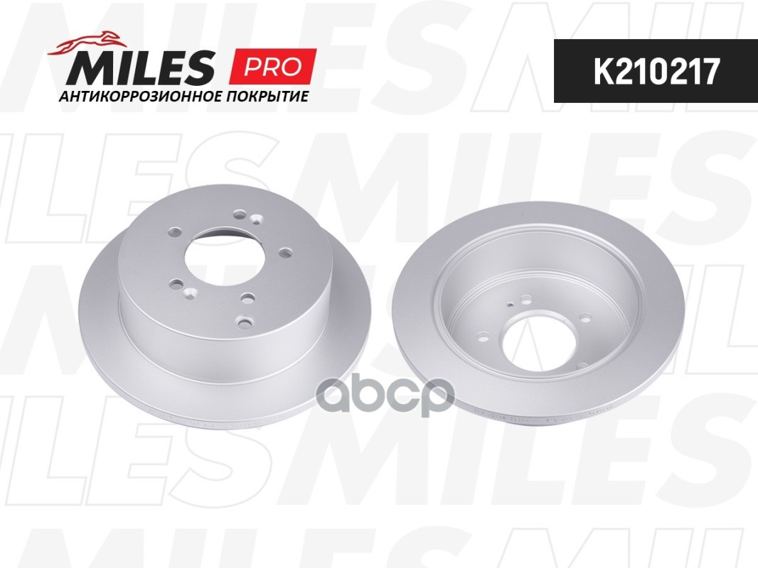 Диск тормозной HYUNDAI ix35/SANTA FE (SM)/TRAJET/TUCSON/KIA SPORTAGE 04- задний Miles арт. k210217