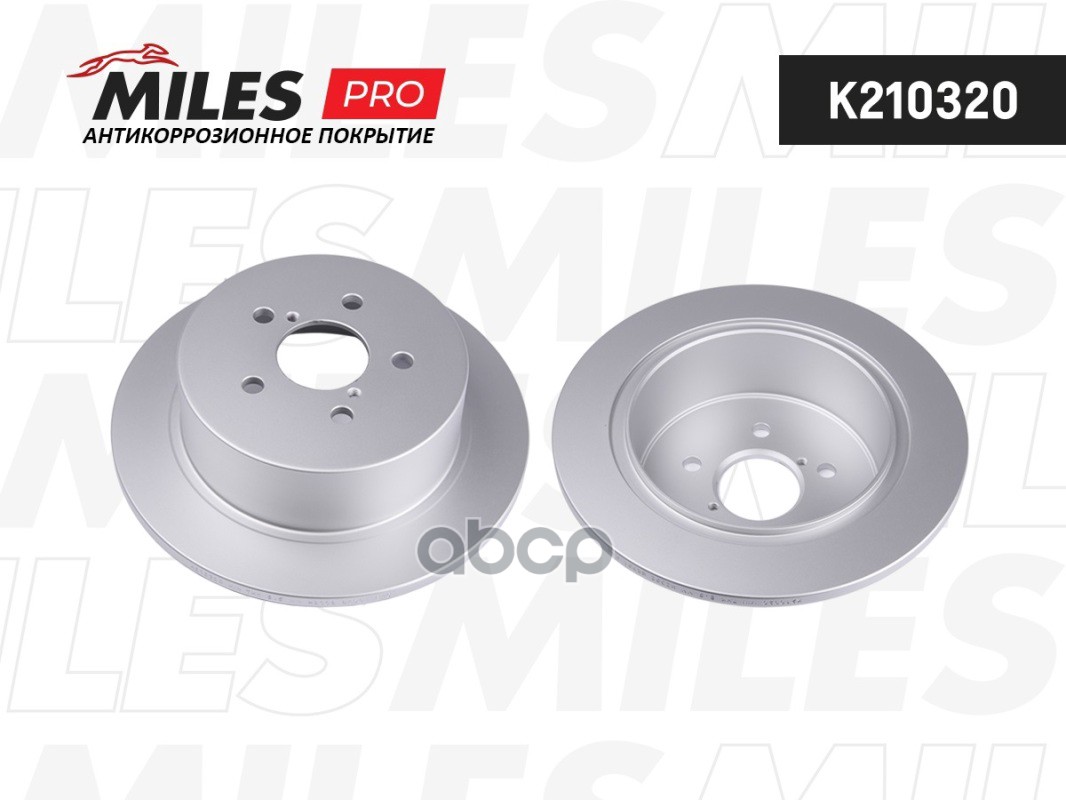 Диск тормозной (серия PRO с антикоррозионным покрытием) SUBARU LEGACY/OUTBACK 2.0-3.0 03- задний  K210320 Miles арт. K210320